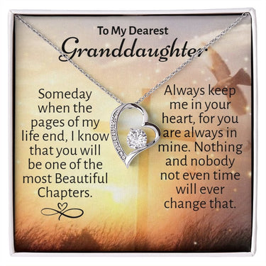 Dearest Granddaughter Forever Love Necklace - Love You This Much